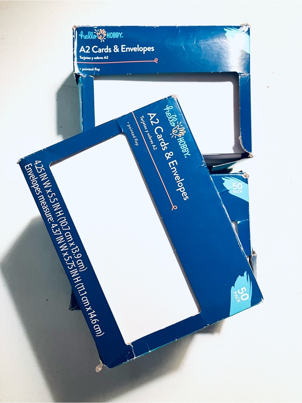 A2 Cards & Envelopes - Blue - 50 Pack
